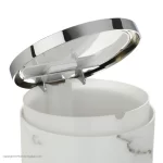 ست 5 پارچه سرویس بهداشتی طرح سنگ سفید کروم - Image 2