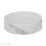 ست 5 پارچه سرویس بهداشتی طرح سنگ سفید کروم - Image 6