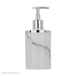 ست 5 پارچه سرویس بهداشتی طرح سنگ سفید کروم - Image 4