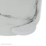 ست 5 پارچه سرویس بهداشتی طرح سنگ سفید کروم - Image 3