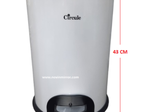 سطل زباله پدالی ۲۰ لیتری سرکوله ، Circule، استیل سفید